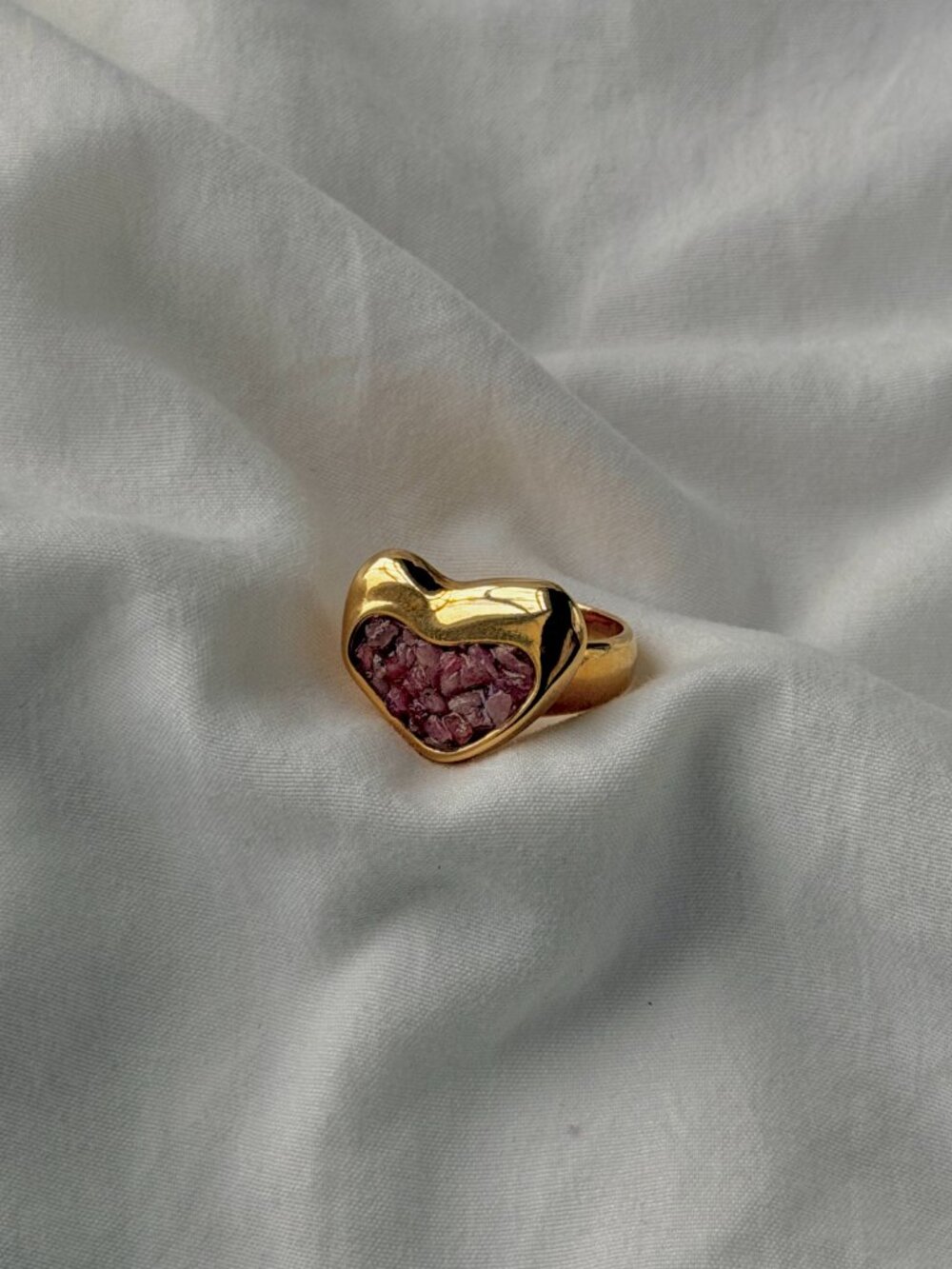 Fragments of the Heart Gold Plated Ring (US 7)